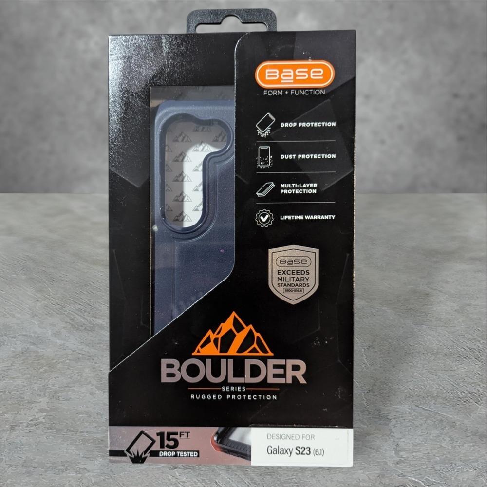 A9. Base Boulder Rugged Series Case For Samsung Galaxy S23 - Navy Blue
